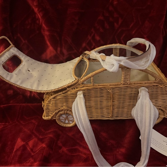 NWT limited edition Kate Spade “Vita Riva Wicker Car Bag” - Picture 2 of 10